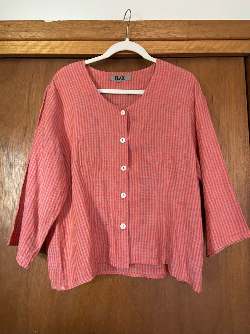 FLAX linen button down